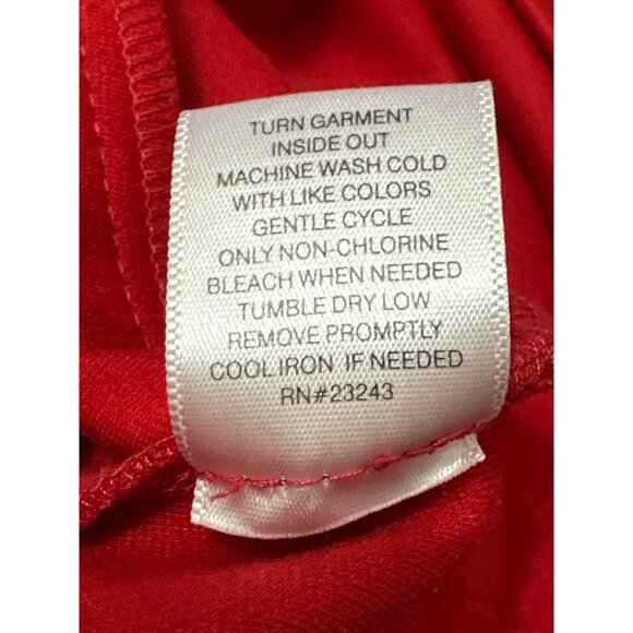 7th Avenue Design Studio Medium Red Pants Bold Chic Trousers Wide Leg Retro Chic - Picture 8 of 10